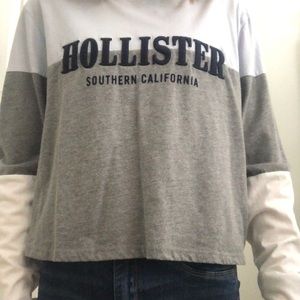 Hollister long sleeved crop top